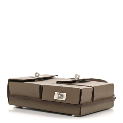 Hermes Epsom Kelly Multi Pocket Pochette To Go Etoupe 4 of 11