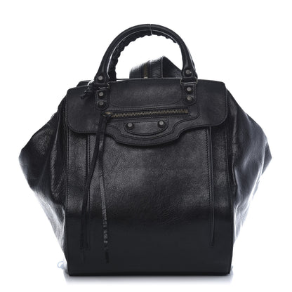 Balenciaga Agneau Classic Hardware Zip Traveler Backpack Black 2 of 11