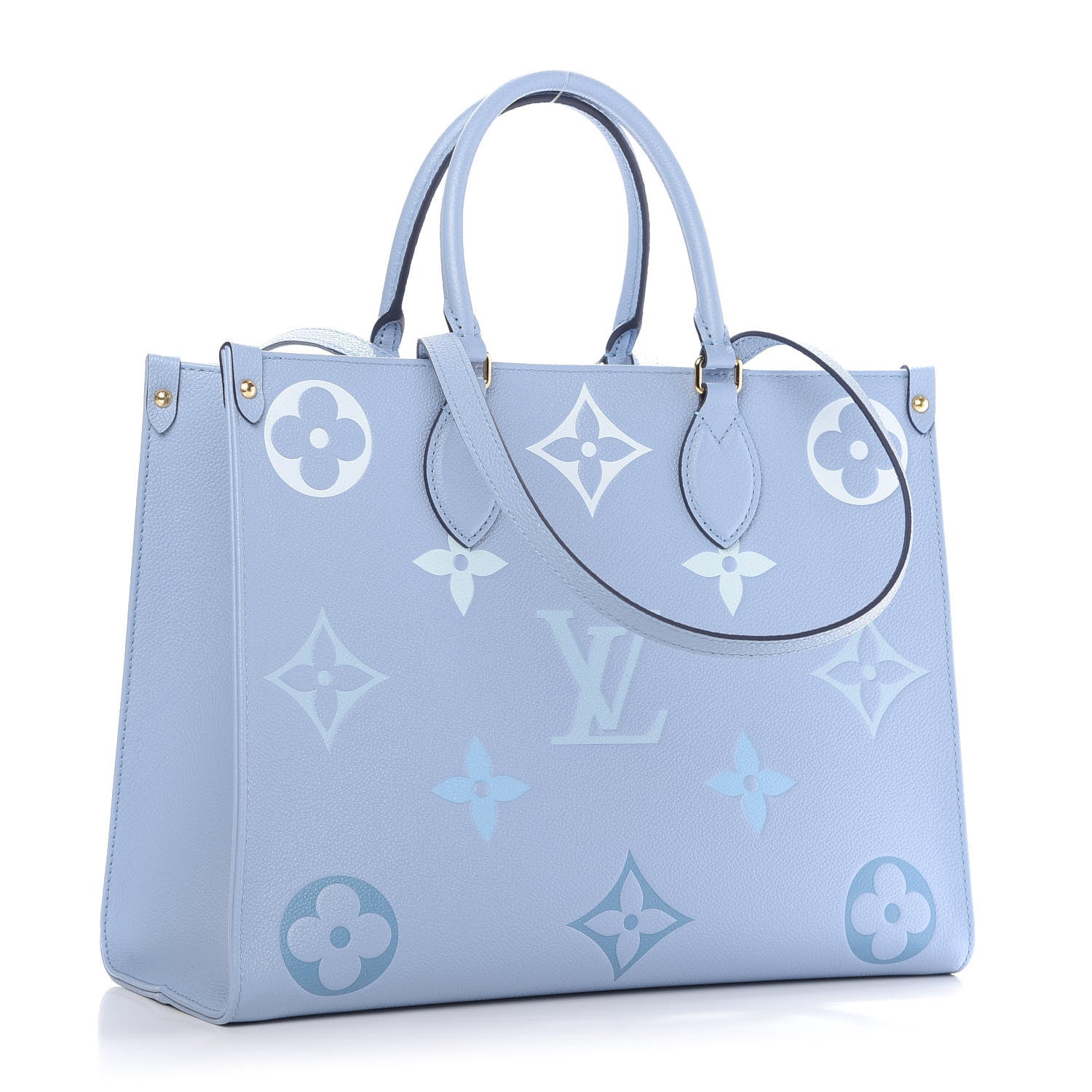 Louis Vuitton Empreinte Monogram Giant By The Pool Onthego MM Summer Blue 4 of 10