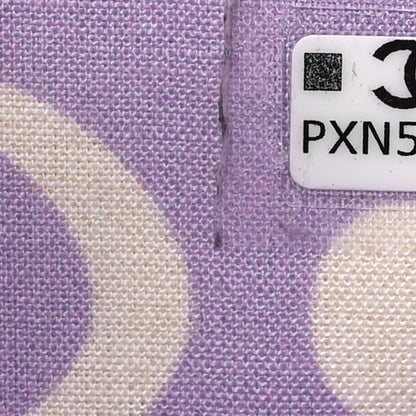 Chanel Caviar Quilted CC Logo Double Flap Wallet Light Purple 9 of 9