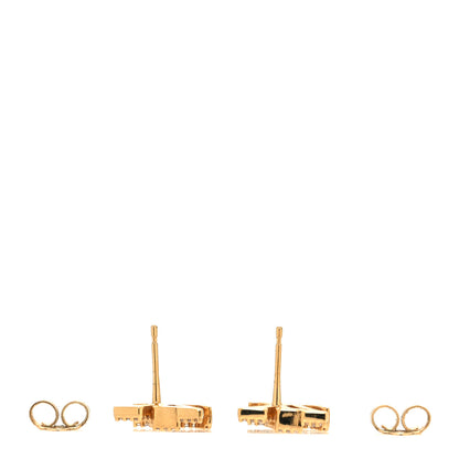 Louis Vuitton Metal Crystal LV Iconic Earrings Gold 3 of 6