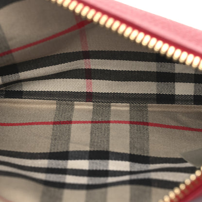 Burberry Signature Grain Calfskin Tassel Peyton Crossbody Clutch Bag Red 9 of 29