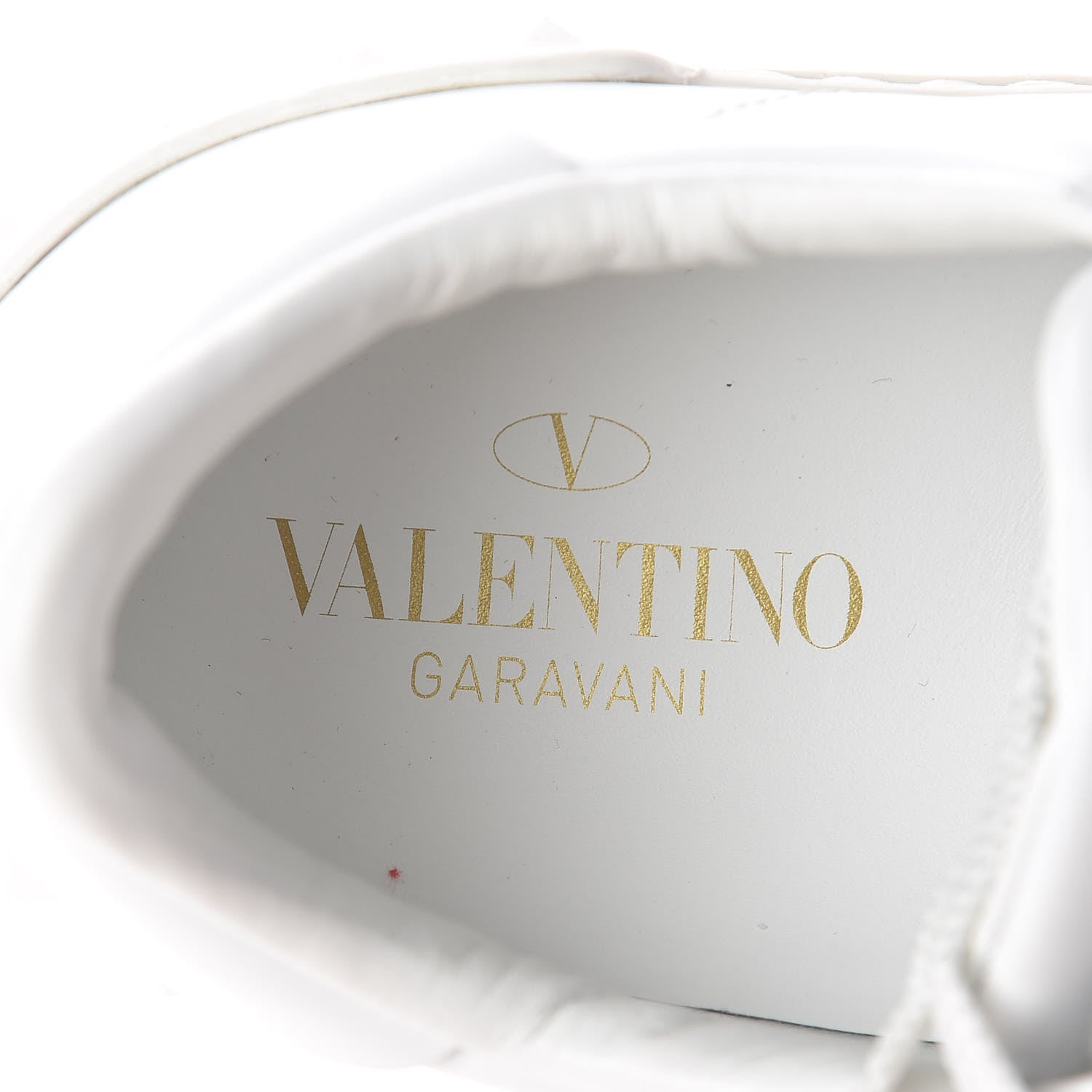 Valentino Garavani Calfskin Embroidered Heart Rockstud Untitled Open Sneakers 37 White 7 of 8