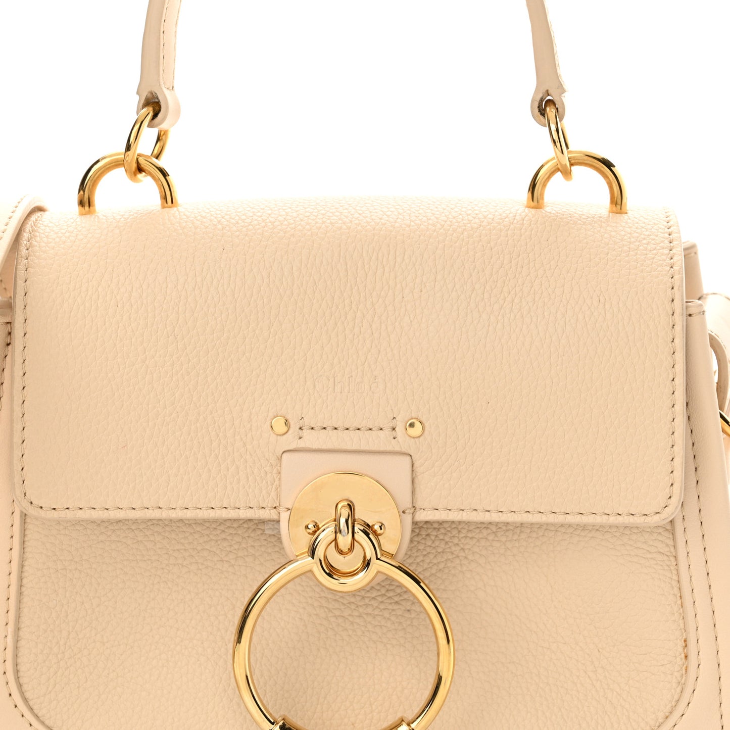 Calfskin Mini Tess Day Bag Sweet Beige