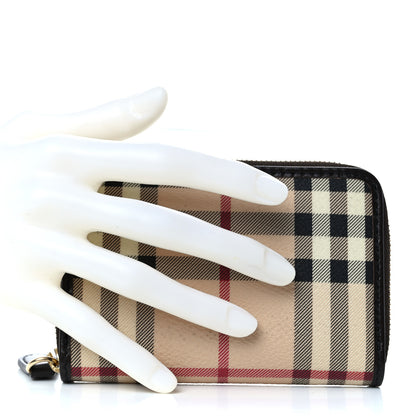 Burberry Nova Check Zippy Compact Wallet Black 2 of 10
