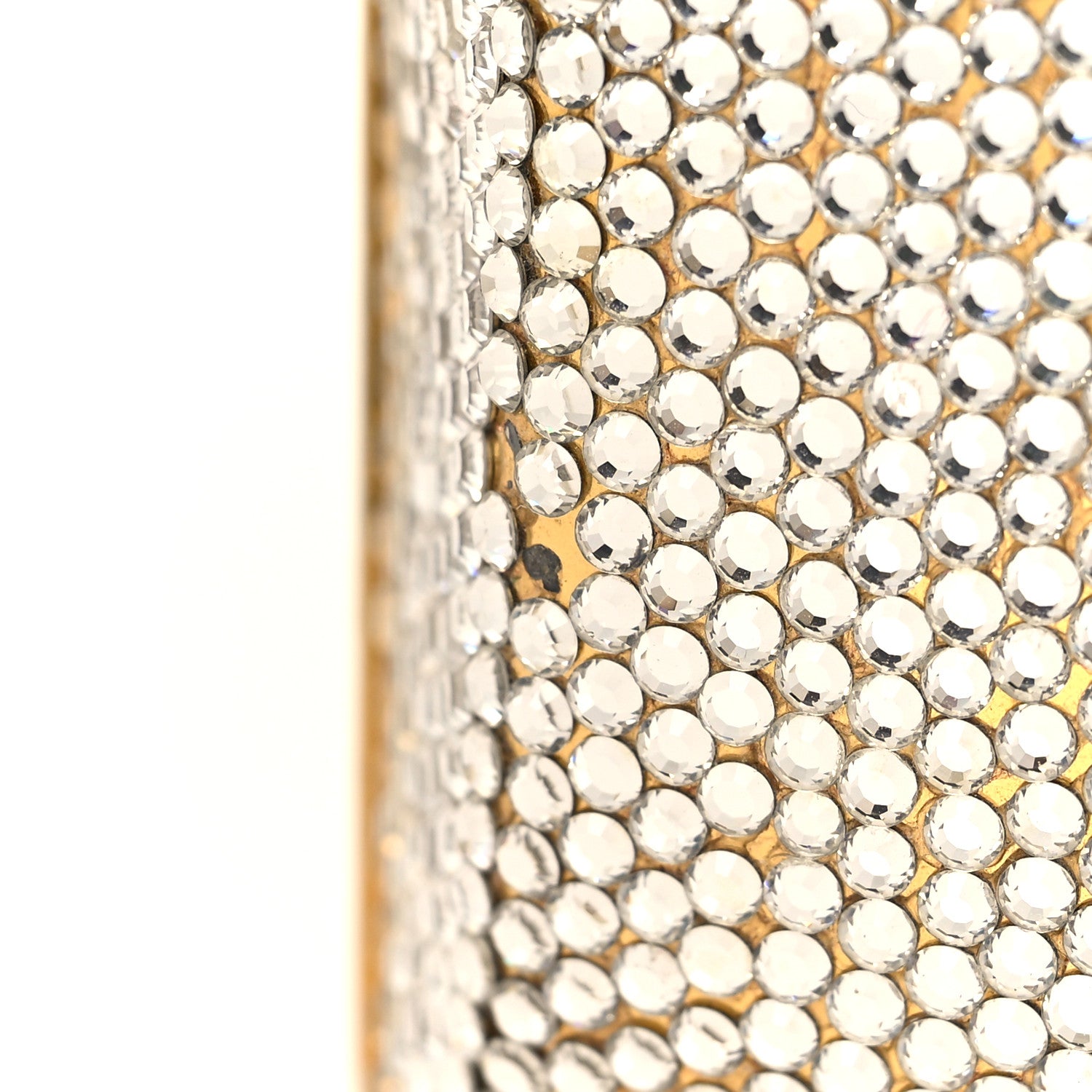 Judith Leiber Swarovski Crystal Star Minaudiere Clutch Gold 14 of 23