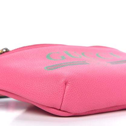 Gucci Grained Calfskin Small Logo Belt Bag Box Pink Green 6 of 11