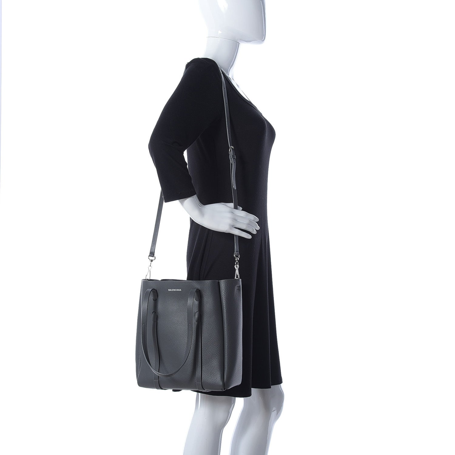 Balenciaga Calfskin XS Everyday Tote Gris Fossile 2 of 12