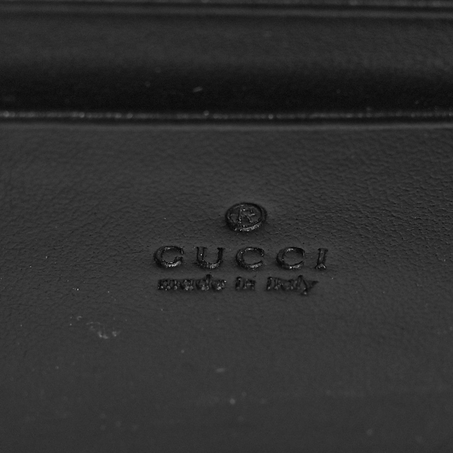Gucci Calfskin Matelasse Aria GG Marmont Chain Wallet Black 7 of 10