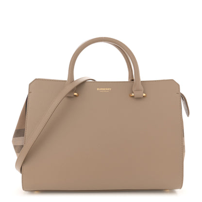 Burberry Calfskin Mega Check Small Banwell Tote Chestnut Beige 1 of 10