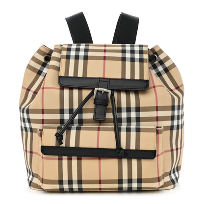 Burberry House Check Drawstring Backpack Black 1 of 8