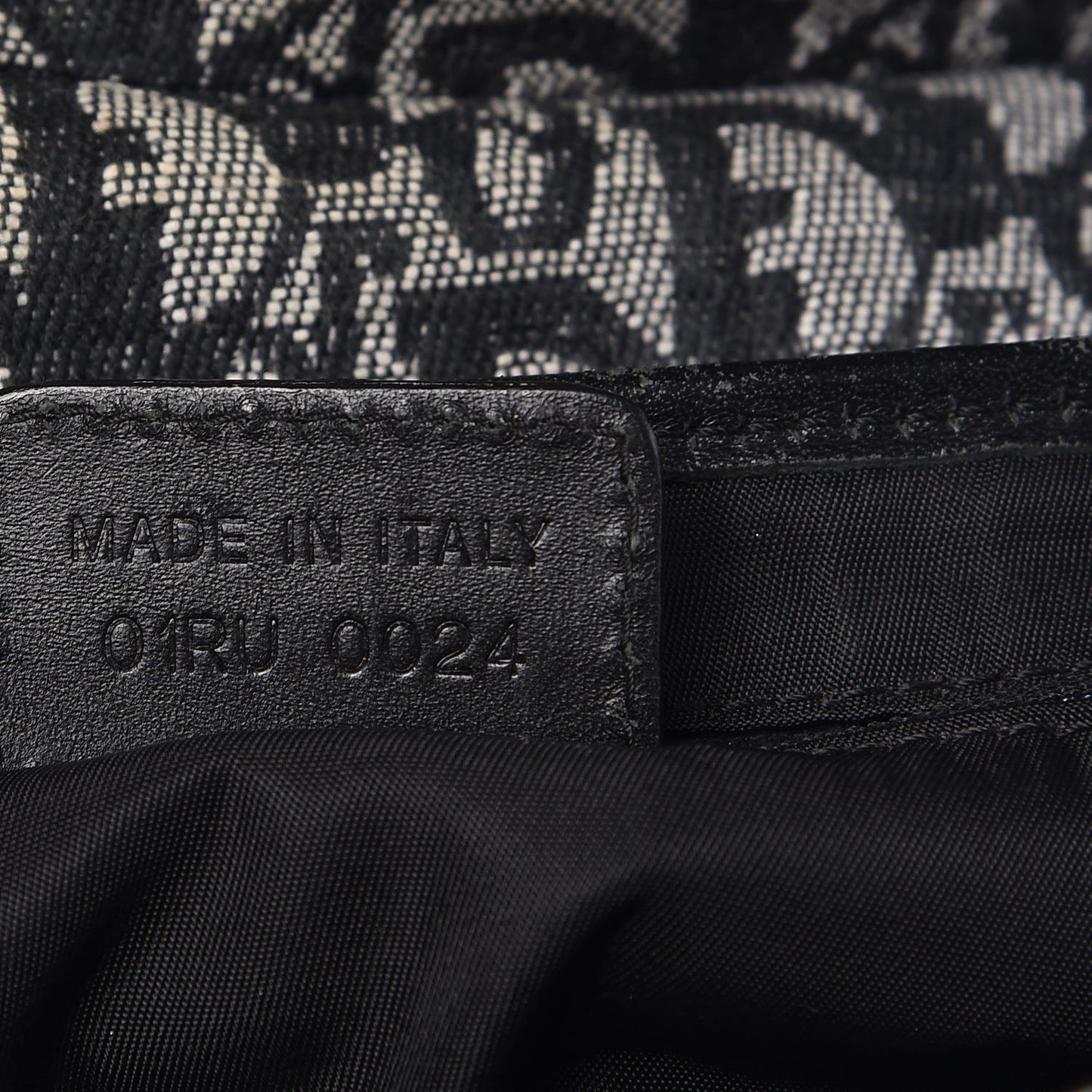Monogram Saddle Bag Black