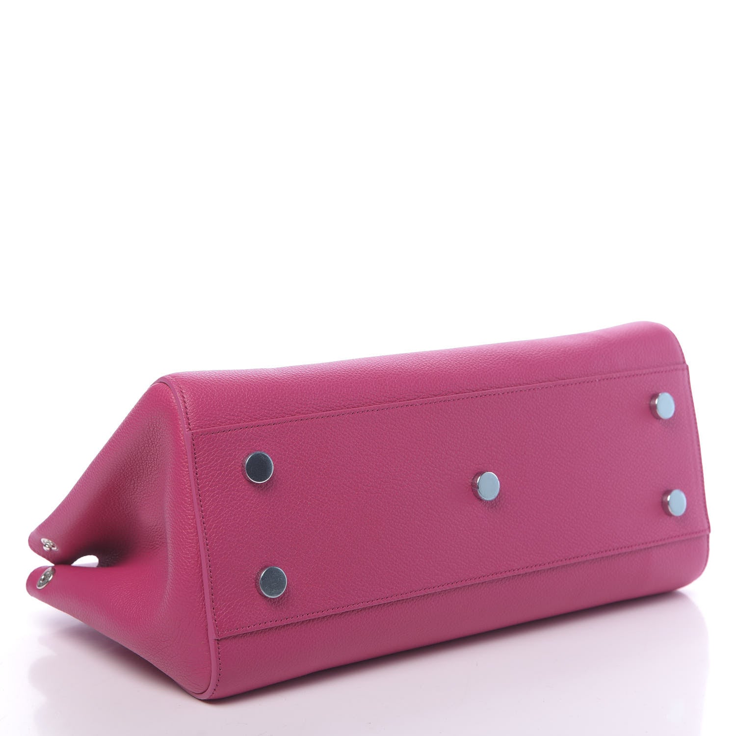 Saint Laurent Grained Calfskin Small Cabas Rive Gauche Bubblegum 4 of 9