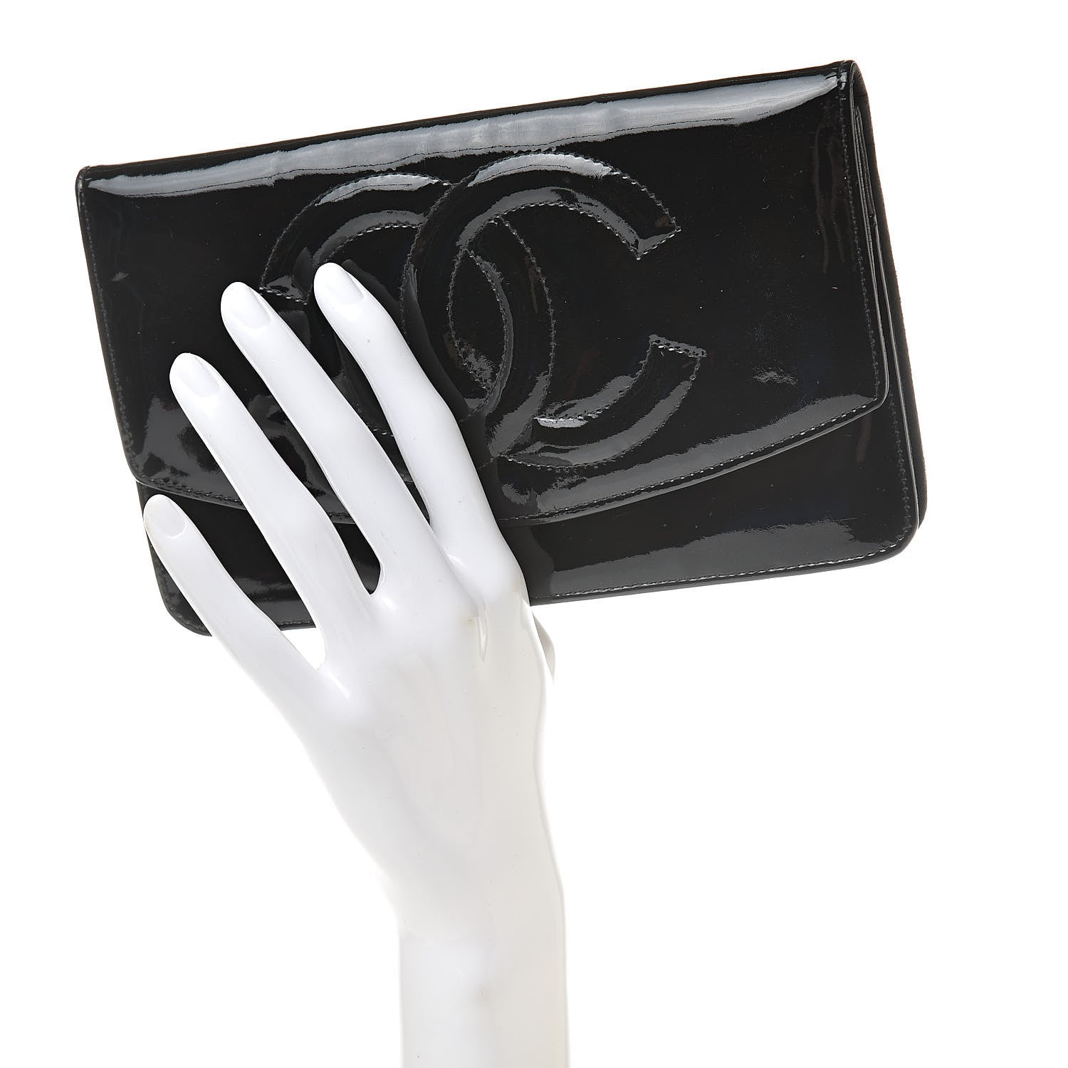 Chanel Patent Timeless CC Wallet Black 2 of 15
