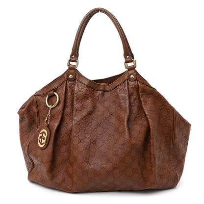 Gucci Guccissima Signature Large Sukey Tote Brown 1 of 15