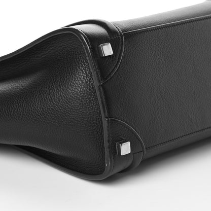 Celine Drummed Calfskin Micro Luggage Black 7 of 8
