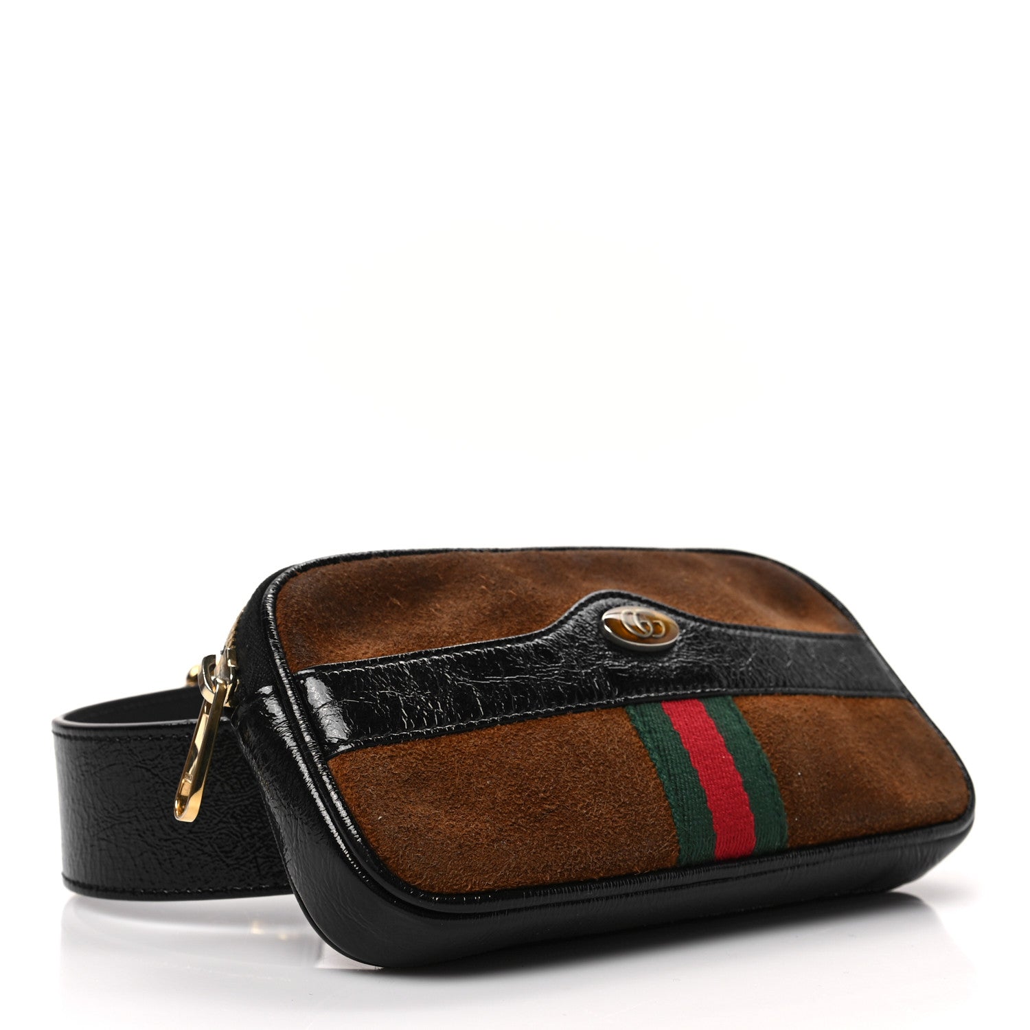 Gucci Suede Patent Ophidia Belted iPhone Case 95 38 Nocciola Black 3 of 8