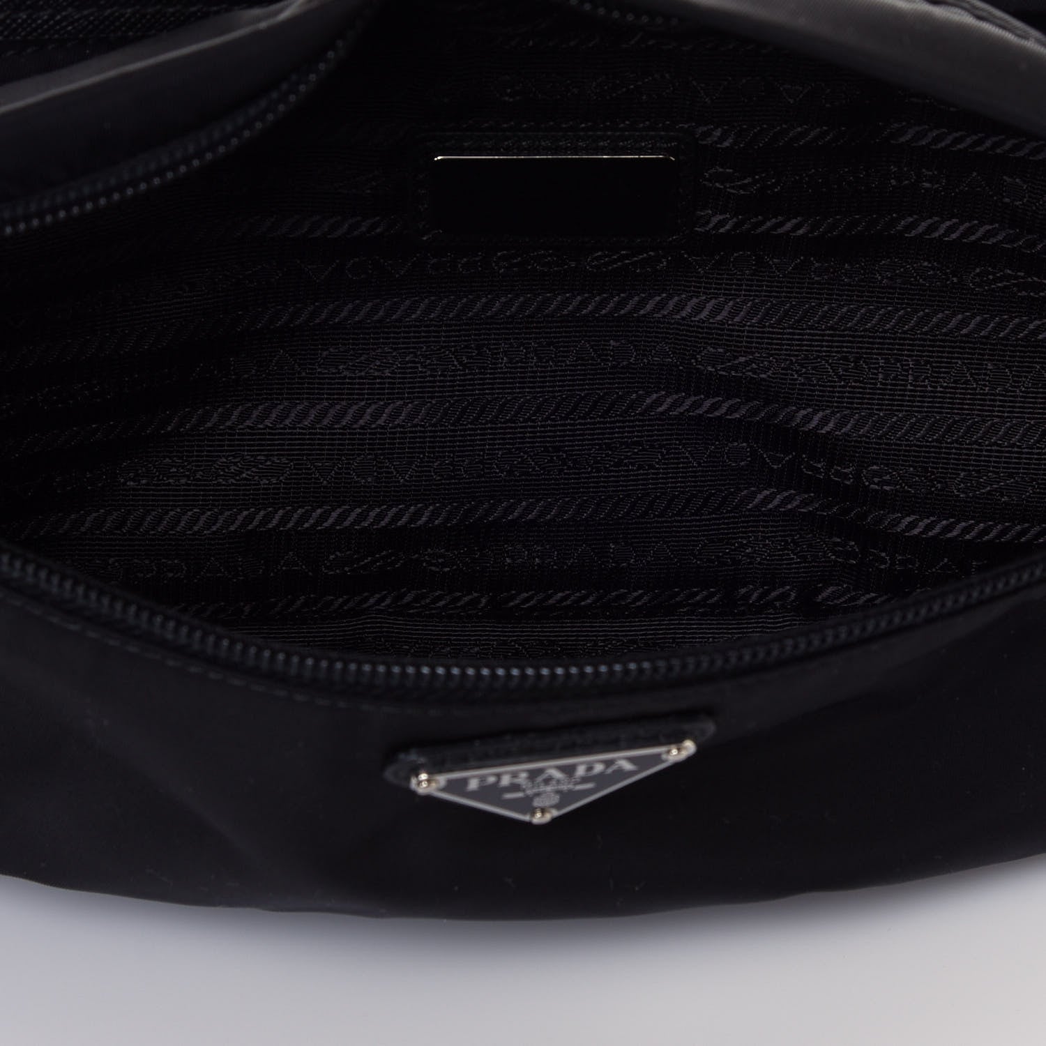 Prada Tessuto Nylon Montagna Belt Bag Black 4 of 11