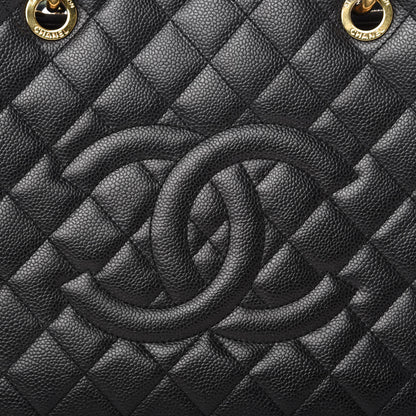 Chanel Caviar Quilted Grand Shopping Tote GST Black 10 of 10
