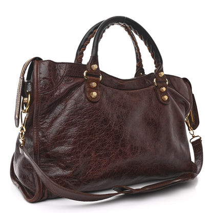 Balenciaga Agneau Giant 12 Gold Hardware City Cigare Fonce 4 of 12