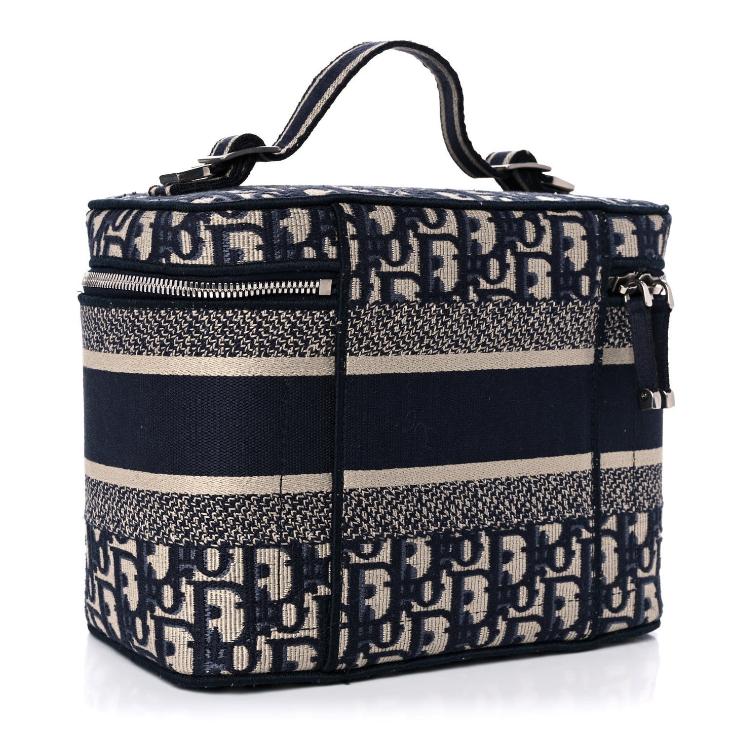 Oblique Diortravel Vanity Case Blue