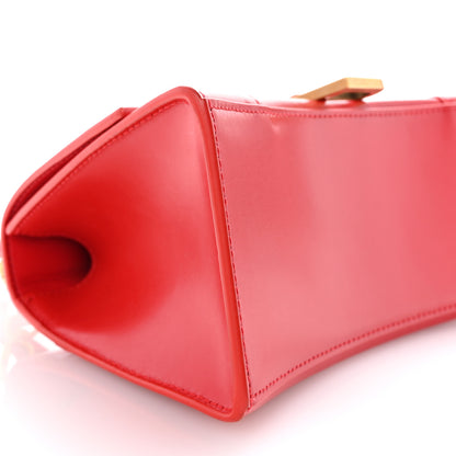 Balenciaga Shiny Box Calfskin Small Hourglass Top Handle Bag Bright Red 9 of 10