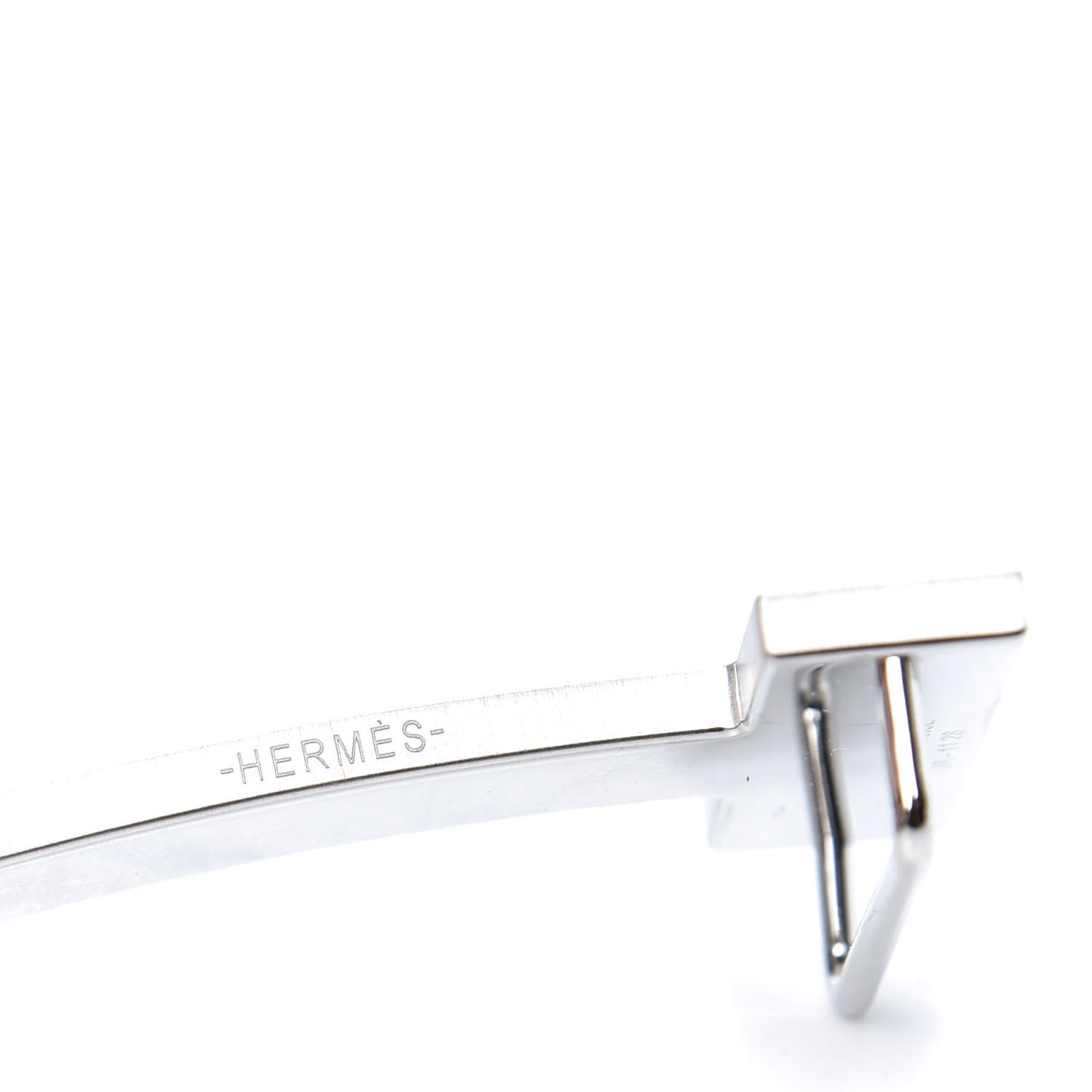 Brushed Palladium 32mm Quizz H Belt Buckle