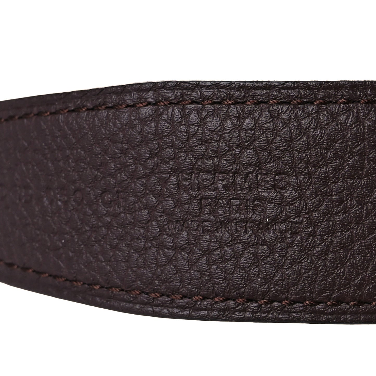 Togo Box 32mm H Belt 120 Chocolate Black