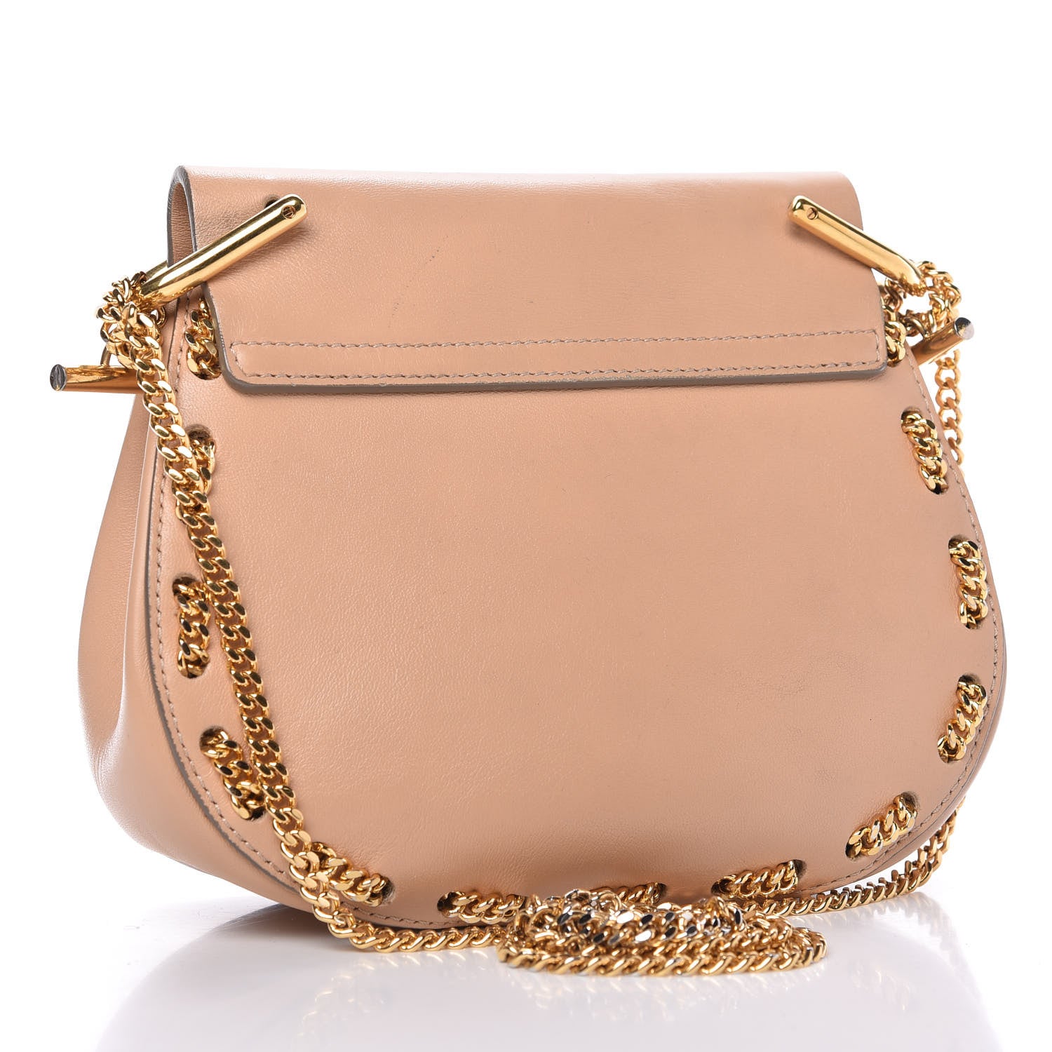 Chloe Calfskin Mini Drew Chain Shoulder Bag Blush Nude 3 of 9