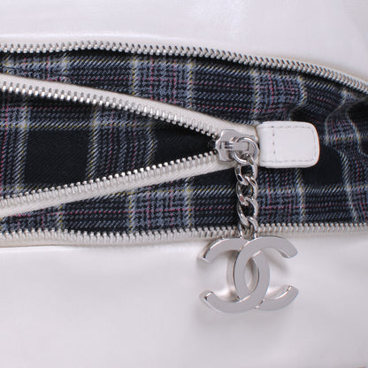 Chanel Calfskin Large Expandable Paris London Flap Bag White 5 of 9