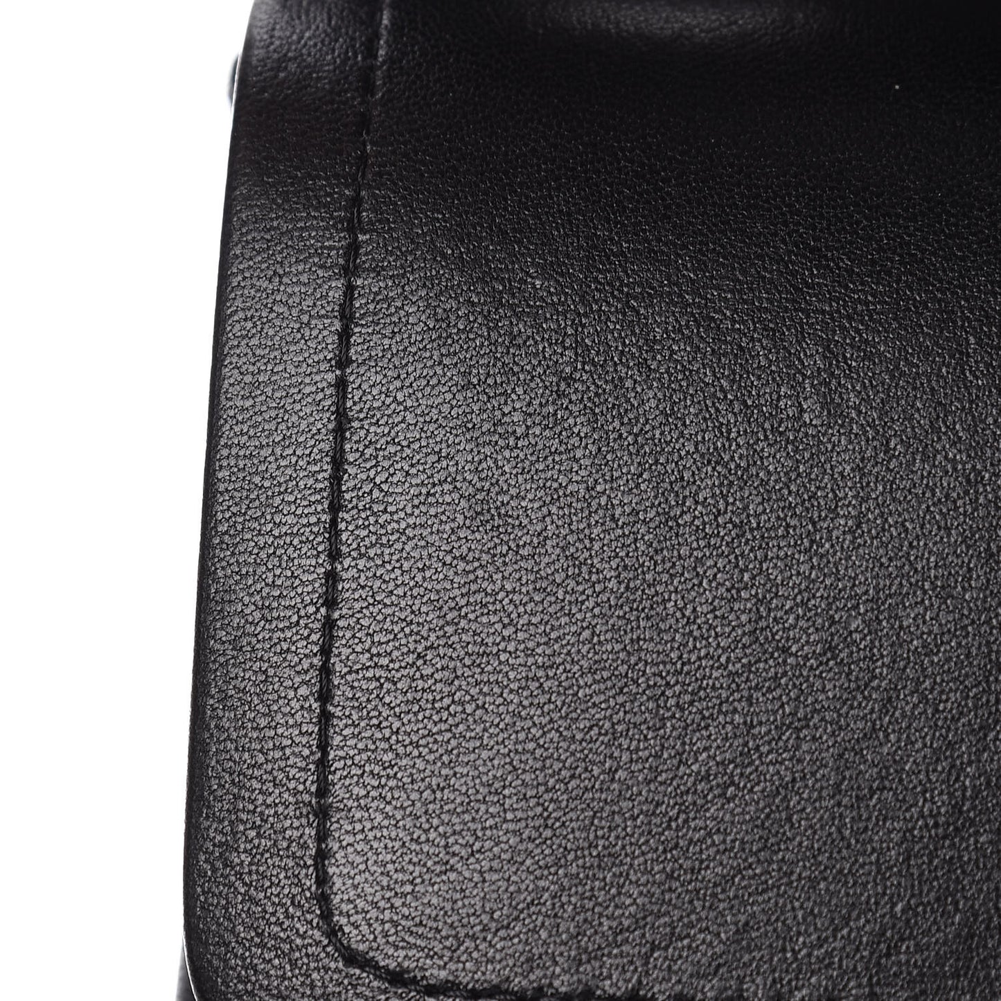 Lambskin Quilted Jumbo Double Flap Black