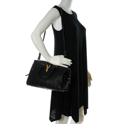 Saint Laurent Sheepskin Small Cabas ChYc Black 2 of 7