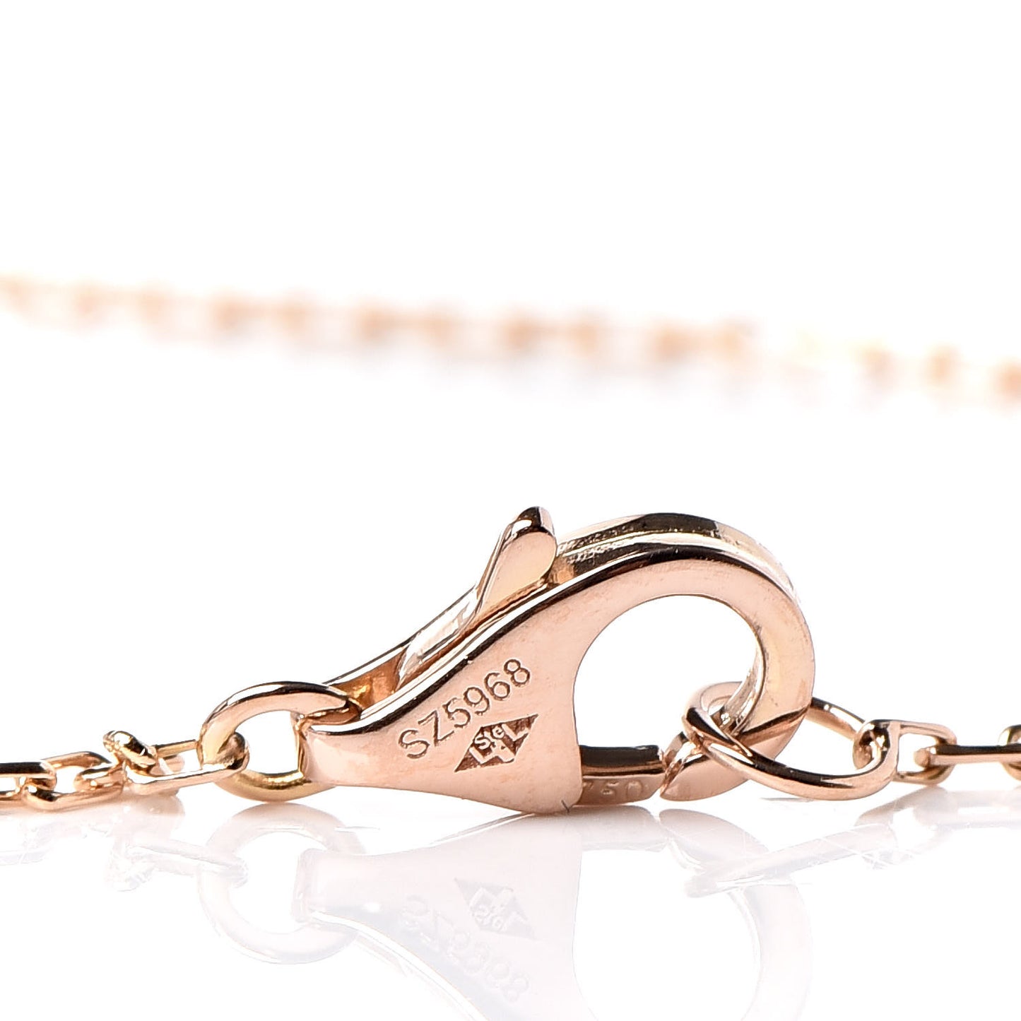 18K Pink Gold Diamond Logo De Bracelet