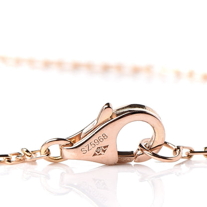 Cartier 18K Pink Gold Diamond Logo De Bracelet 4 of 5