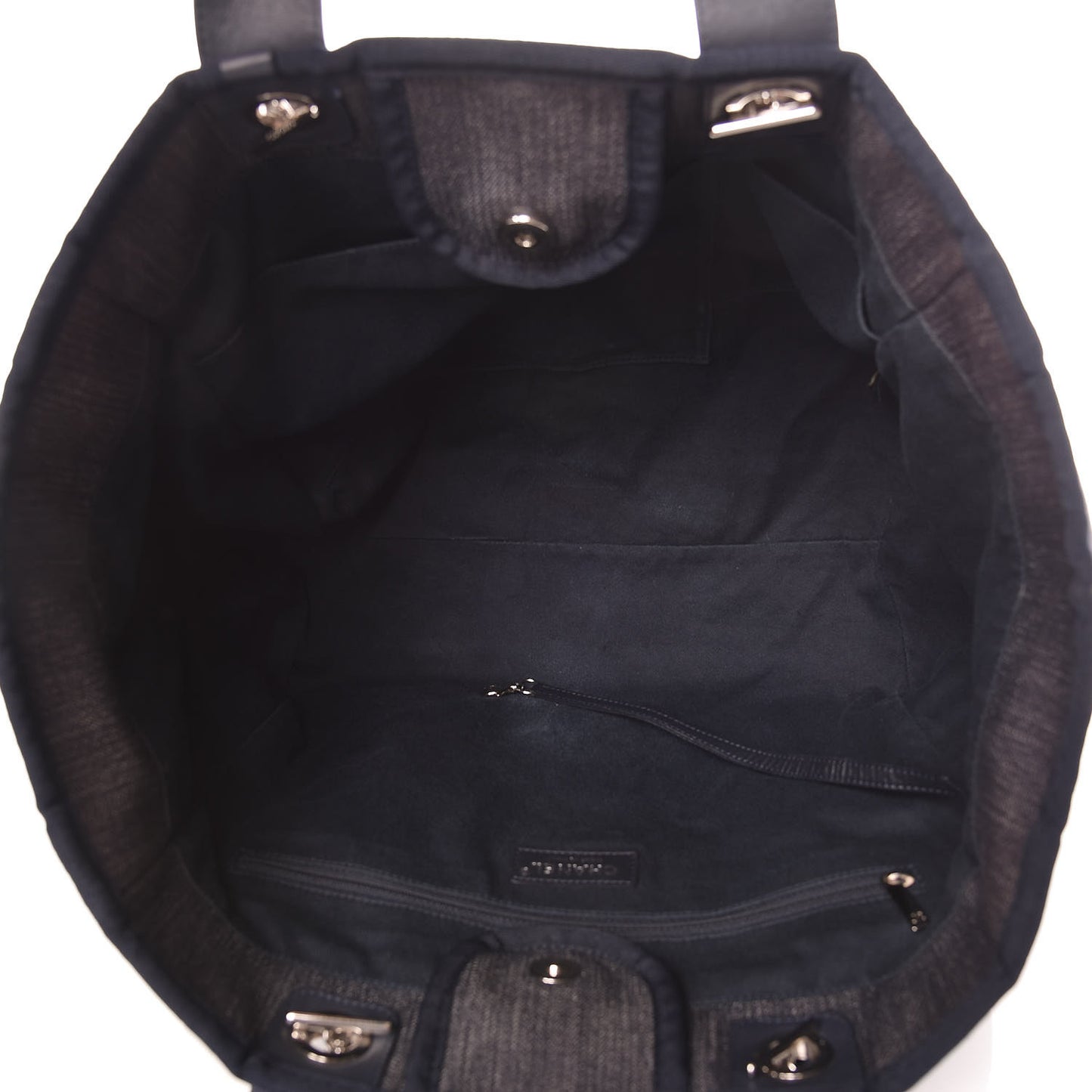 Denim Large Deauville Tote Dark Blue