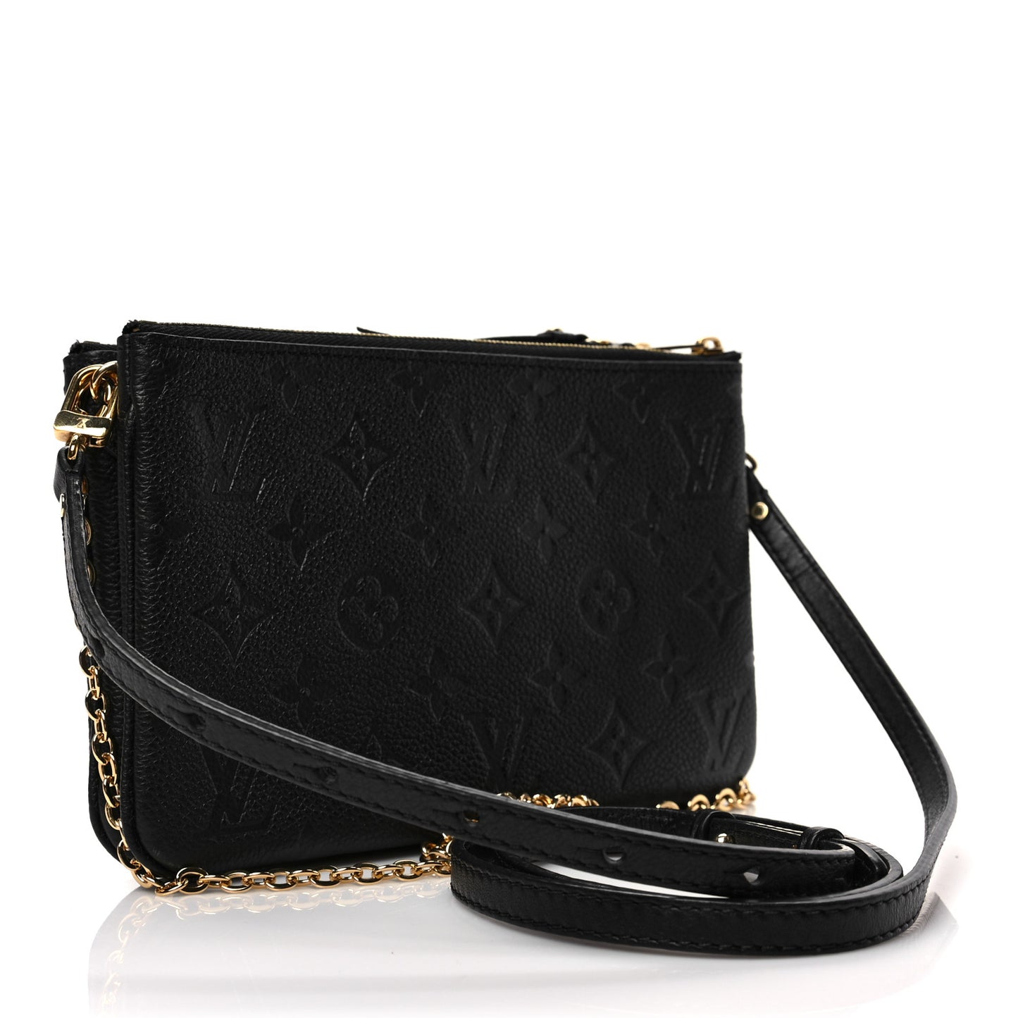 Empreinte Double Zip Pochette Black