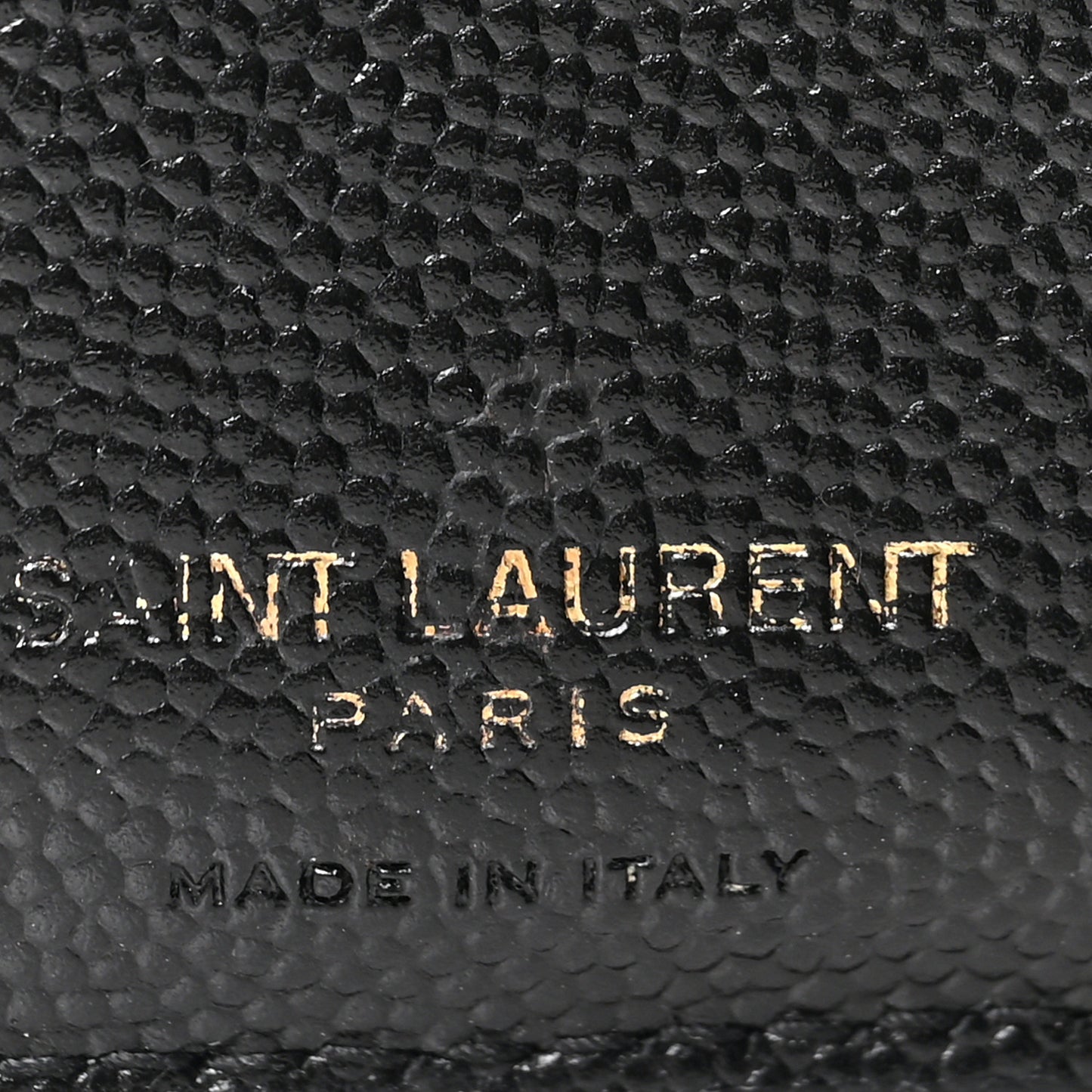 Grain De Poudre Matelasse Chevron Monogram Zipped Card Case Black