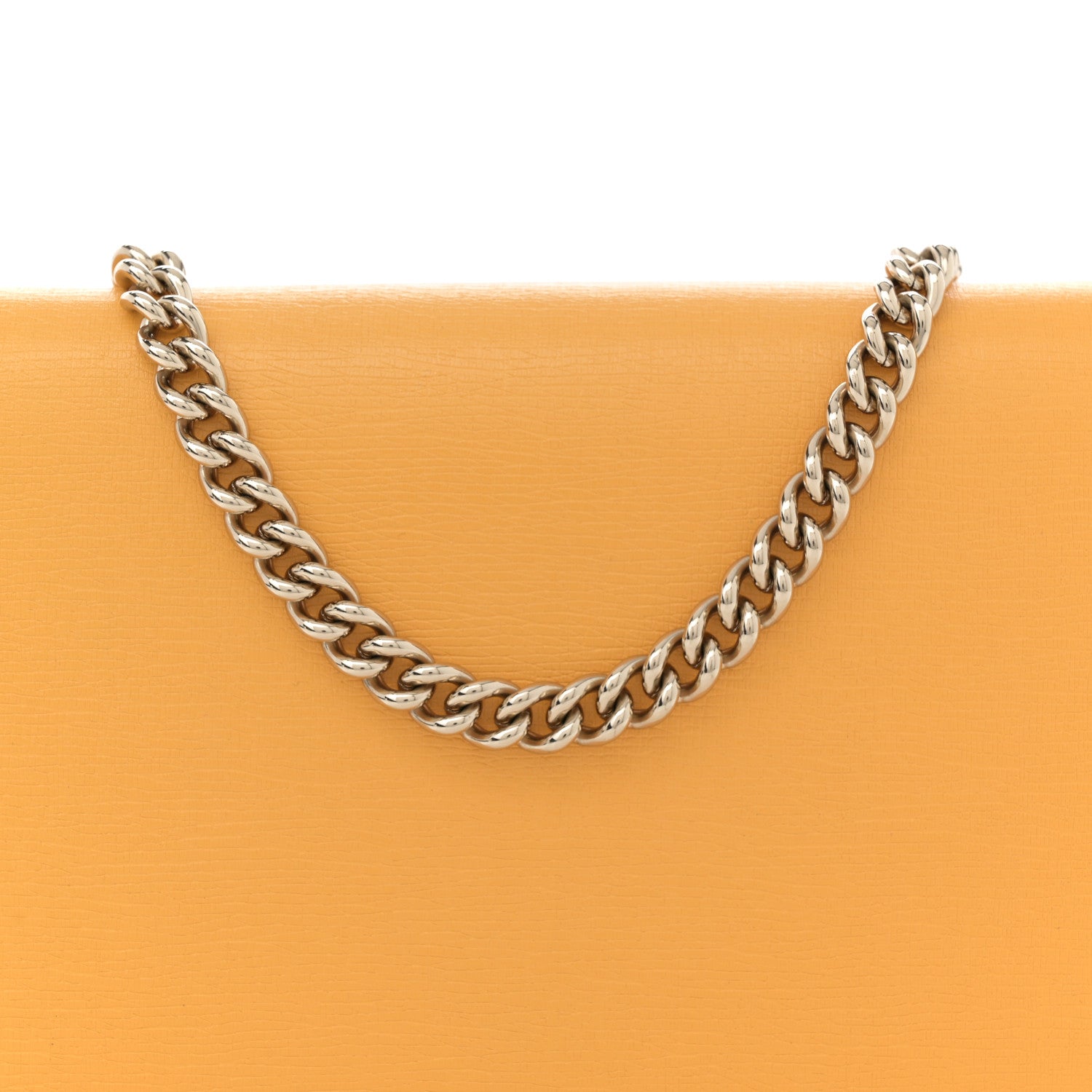 Gucci Textured Calfskin Medium Betty Chain Wallet Yellow 8 of 13