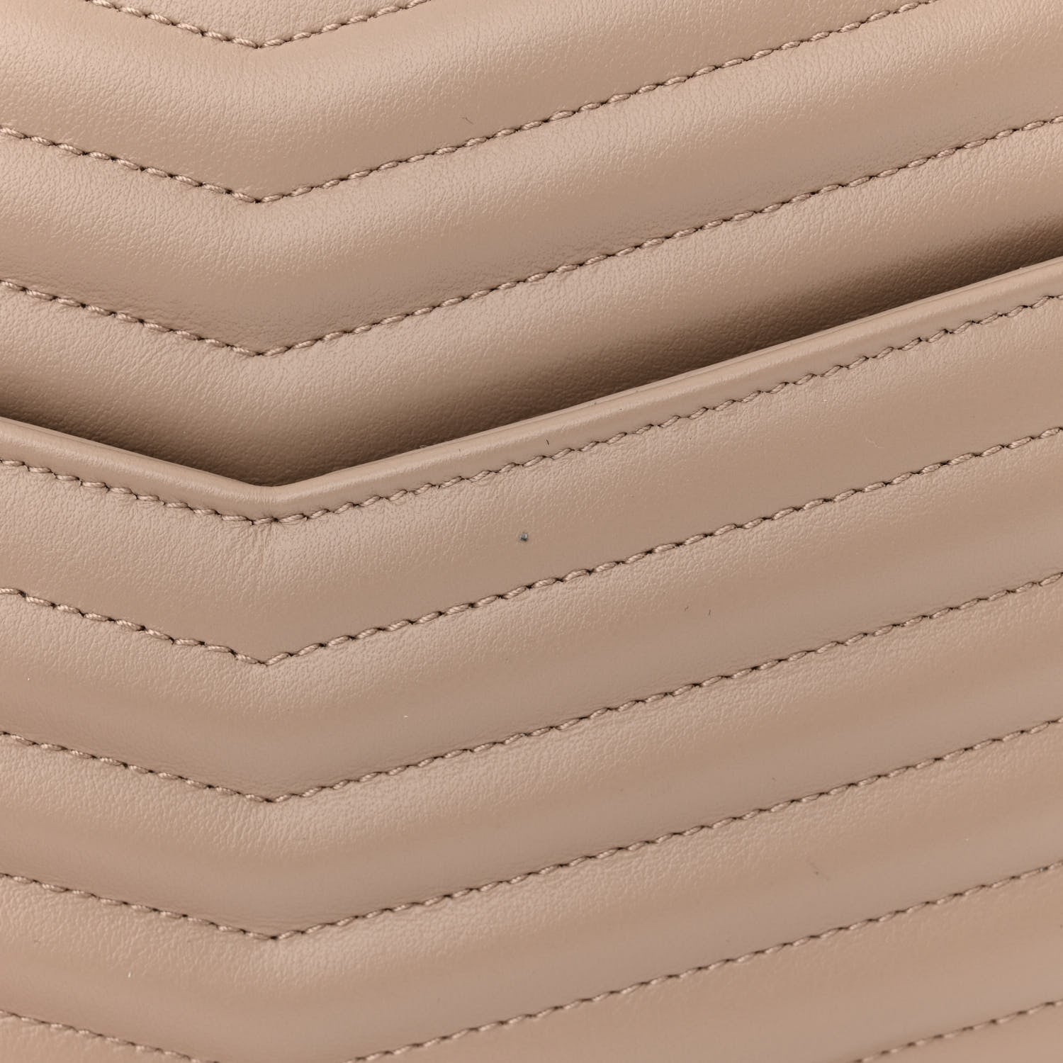 Saint Laurent Calfskin Matelasse Monogram Mini Lou Camera Bag Dark Beige 12 of 13