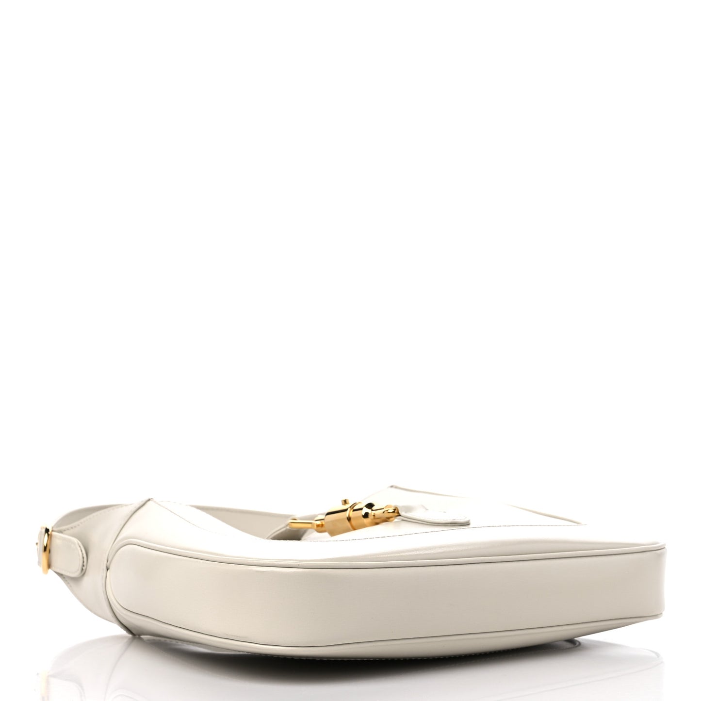 Boarded Dyana Lux Calfskin Small Jackie 1961 Hobo Mystic White