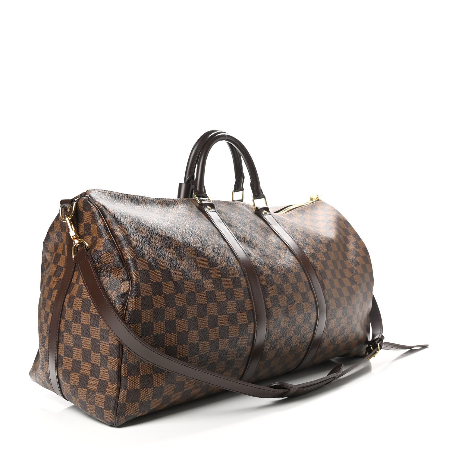 Louis Vuitton Damier Ebene Keepall Bandouliere 55 3 of 9