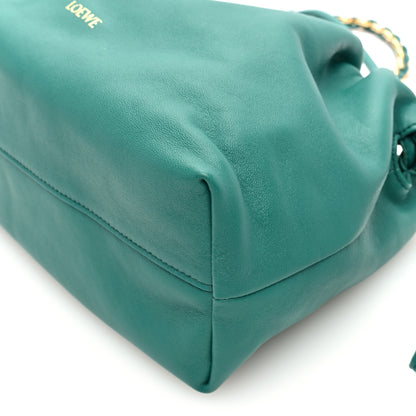 Loewe Mellow Nappa Medium Donut Chain Flamenco Knot Clutch Emerald Green 9 of 9