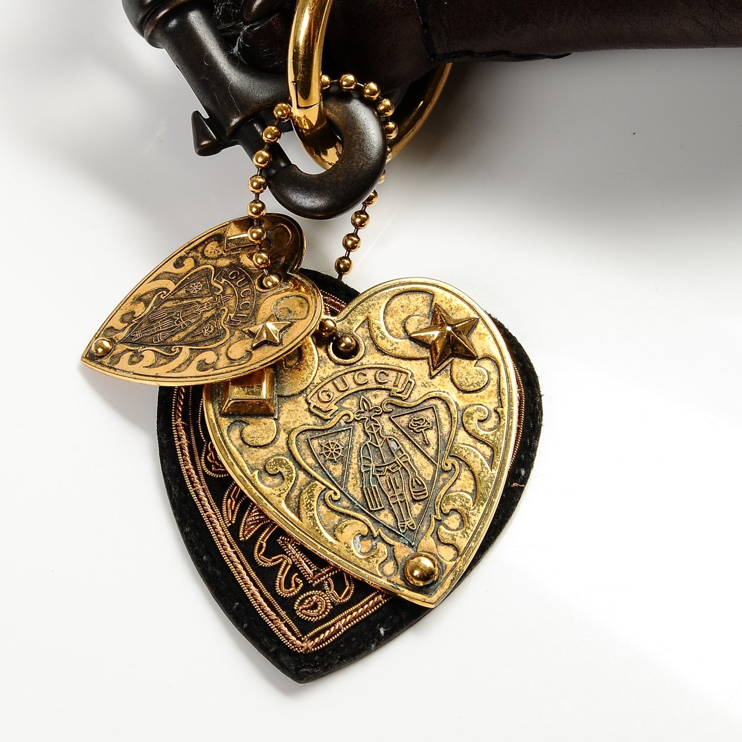 Calfskin Python Suede Fringe Babouska Hobo Brown