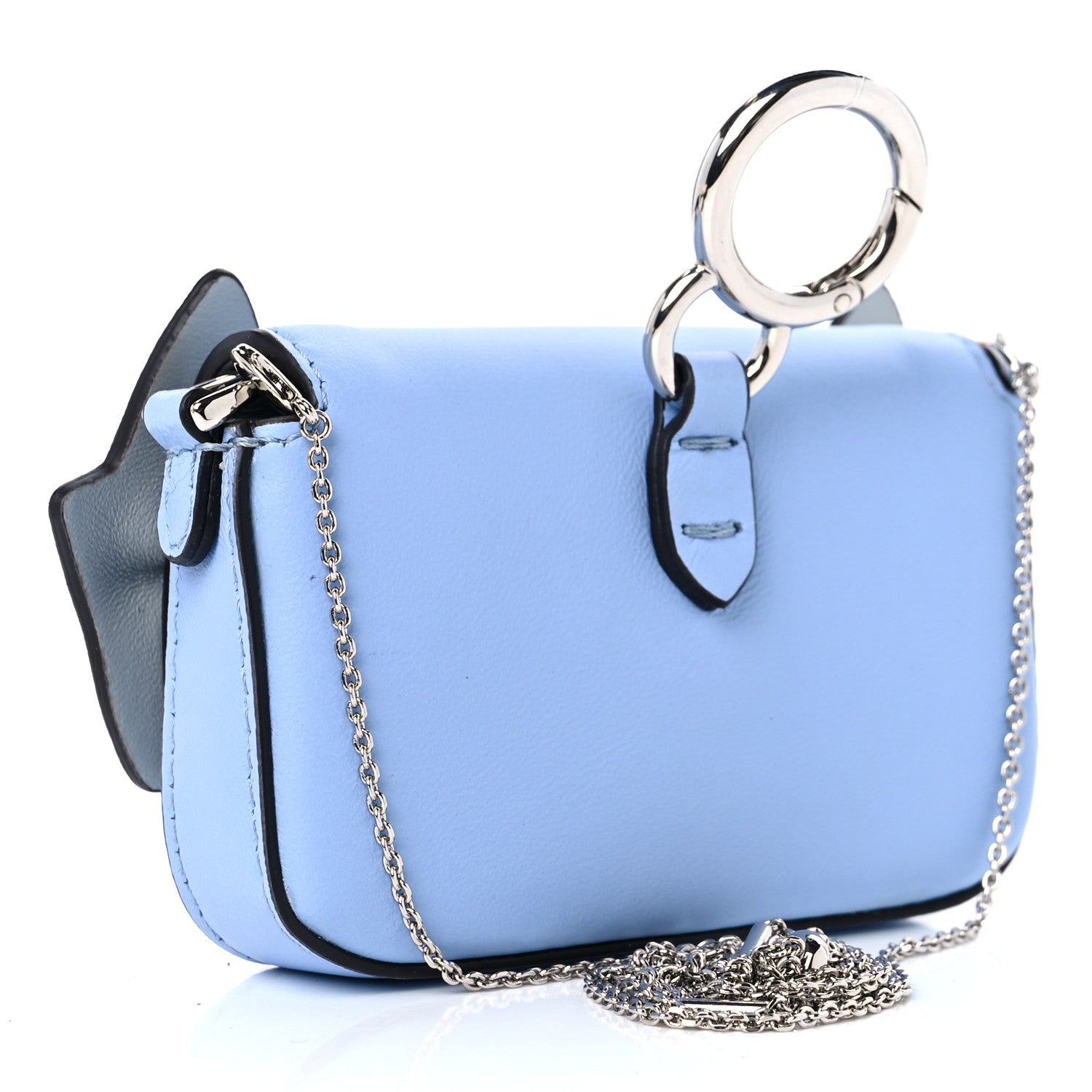 Fendi X FRGMT X POKEMON Nappa Pokemon Inlay Nano Maxi Buckle Baguette Charm Placid Blue Multicolor 3 of 9