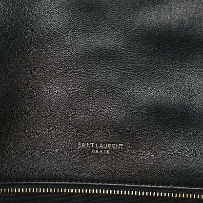Saint Laurent Lambskin Quilted Sade Puffer Envelope Clutch Black 8 of 13