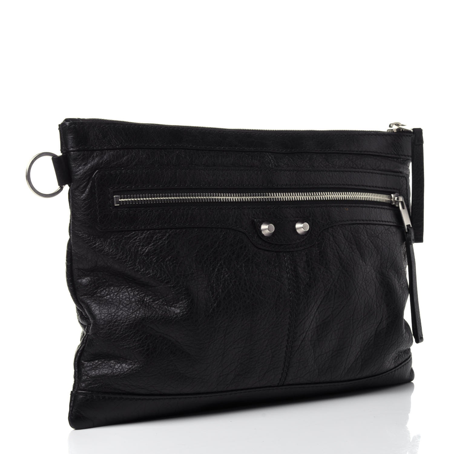 Balenciaga Agneau Arena Classic Hardware Medium Clip Black 2 of 4
