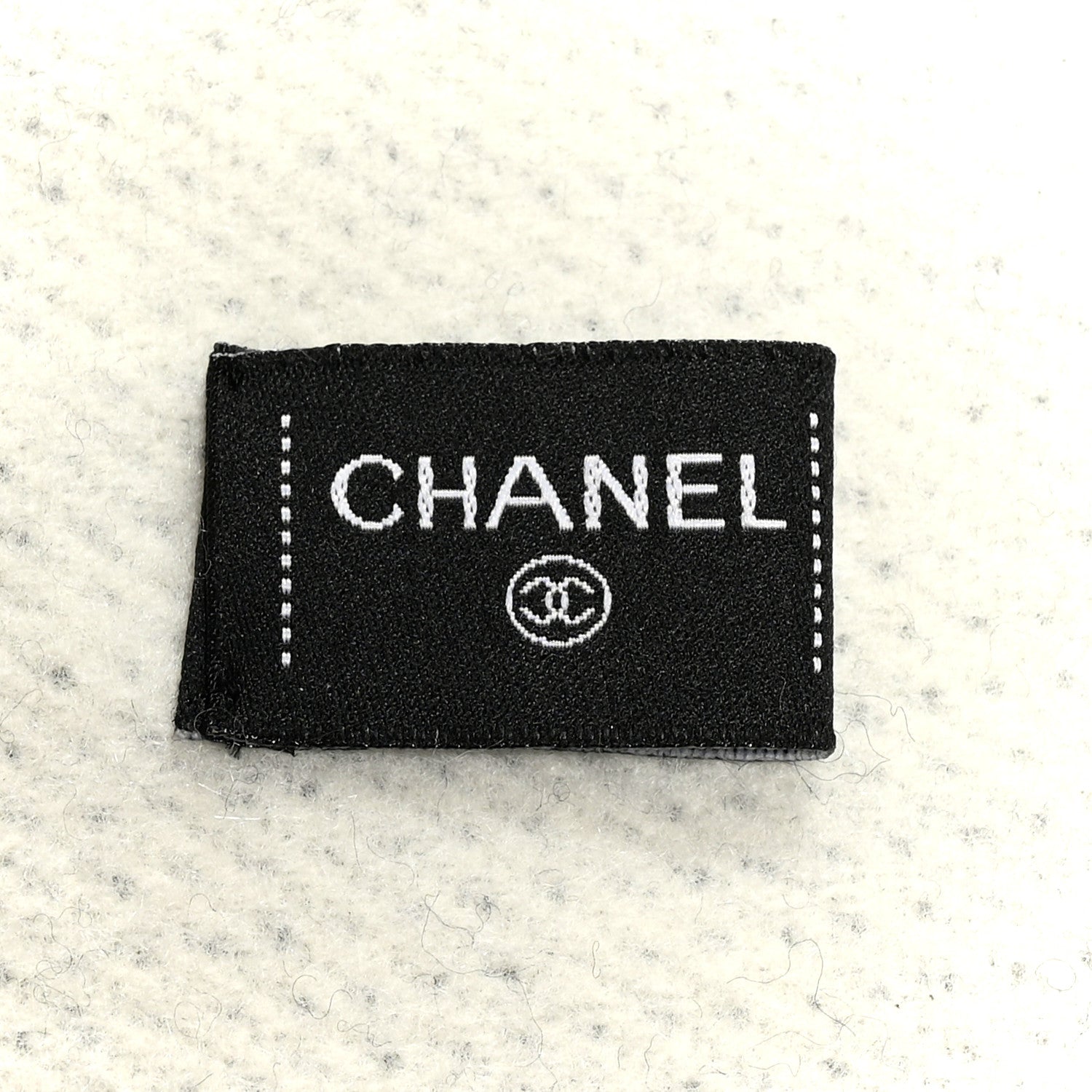 Chanel Cashmere CC Fringe Stole Black White 1838830 – FASHIONPHILE