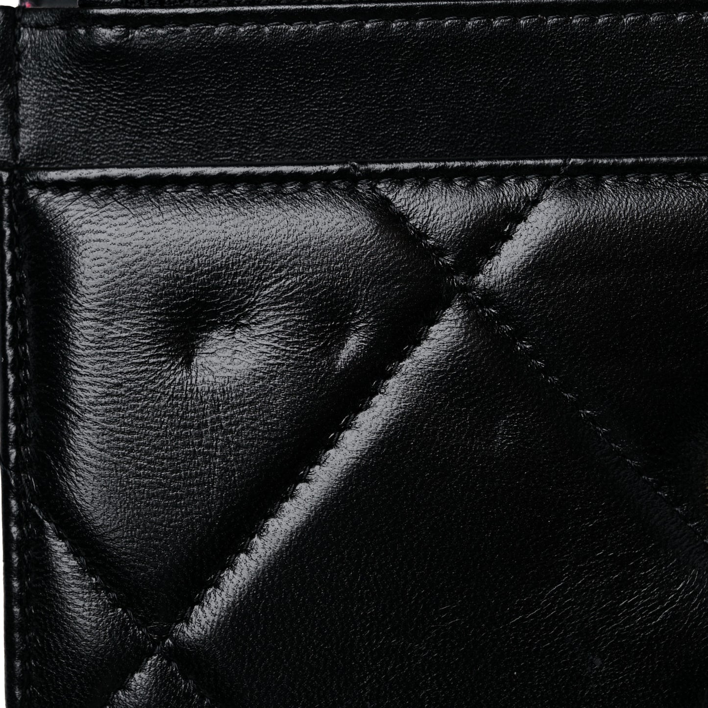 Lambskin Quilted Chanel 19 Wallet On Chain WOC Black