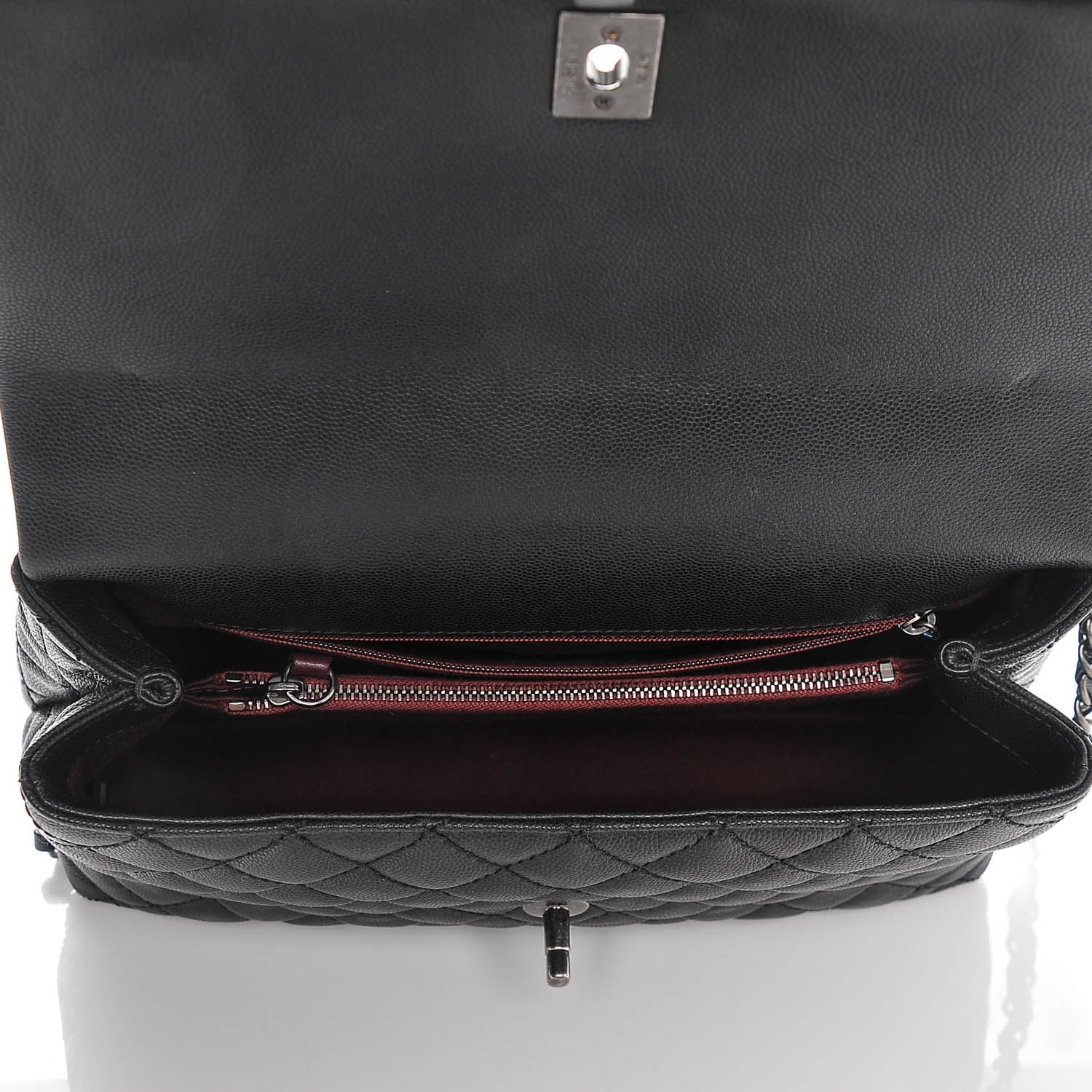 Chanel Caviar Quilted Small Coco Handle Flap Black 5 of 7