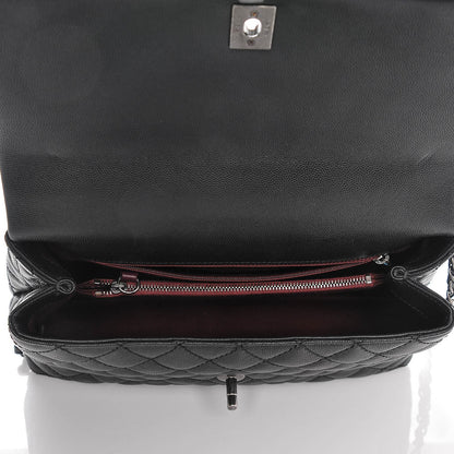 Chanel Caviar Quilted Small Coco Handle Flap Black 5 of 7